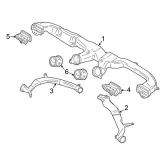 Ford OE - Instrument Panel - Ducts