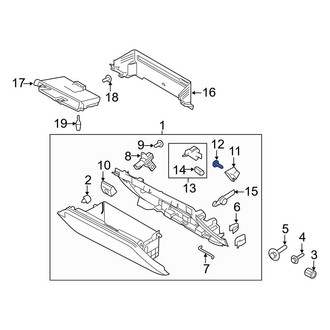 Ford OE - Glove Box Door Striker Screw