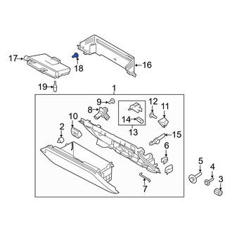 Ford OE - Glove Box Latch Screw