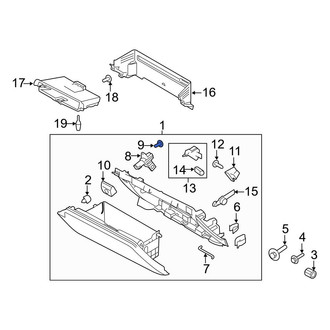 Ford OE - Glove Box Latch Screw