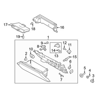 Ford OE - Instrument Panel - Glove Box