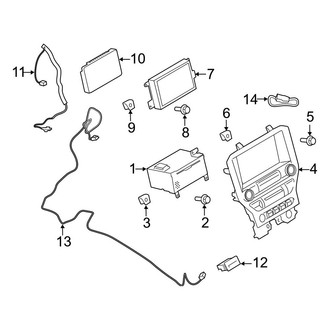 Ford OE - Instrument Panel - Sound System (Receiver & Controls, With Interface 5)