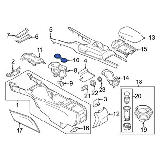 Ford OE - Center Console Mat