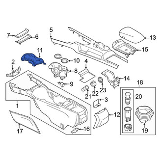 Ford OE - Front Console Cup Holder Bezel