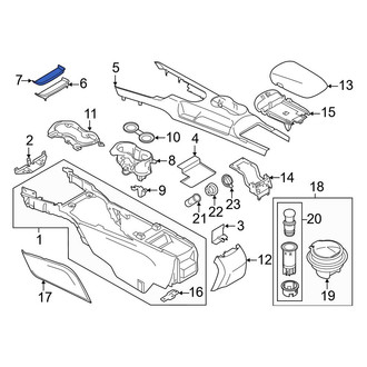 Ford OE - Front Console Mat
