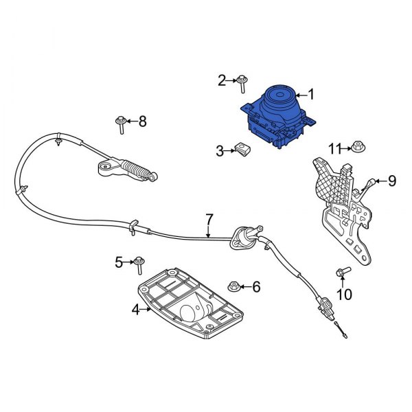 Ford OE KR3Z7P155C Automatic Transmission Shift Lever