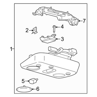 Ford OE - Overhead Console (With Perimeter Alarm), (EcoBoost / EcoBoost Premium / GT / GT 50 Years Limited Edition / GT Premium / Shelby GT350 / Shelby GT350R / V6 Coupe)