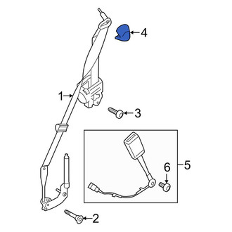 Ford OE - Front Seat Belt Anchor Plate Cover