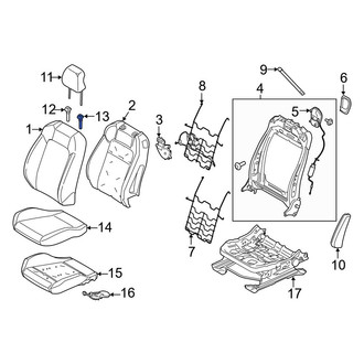 Ford OE - Center Outer Headrest Guide