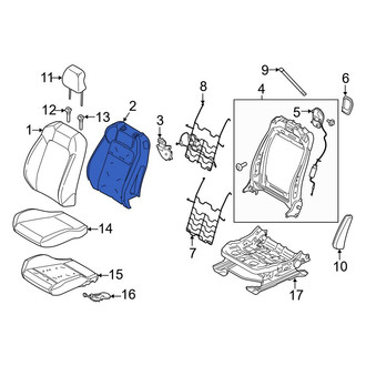 Ford OE - Front Left Seat Back Cushion