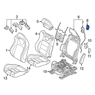 Ford OE - Front Right Folding Seat Latch Release Handle Bezel