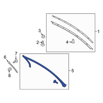 Ford OE - Front Left Window Channel