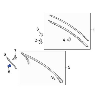 Ford OE - Roof Molding Nut
