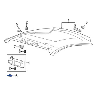 Ford OE - Sun Visor Cap
