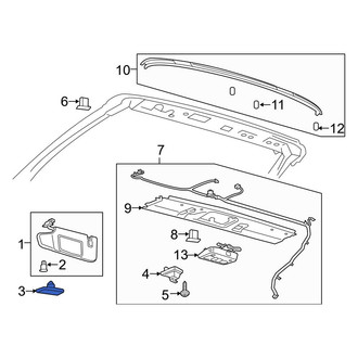 Ford OE - Sun Visor Cap