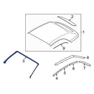 Ford OE - Windshield Frame Weatherstrip Seal