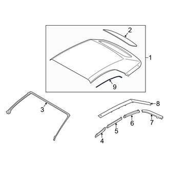 Ford OE - Right Convertible Top Cable