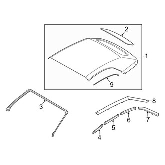 Ford OE - Convertible Top - Covers & Trim (EcoBoost Premium / GT Premium / V6 Convertible)