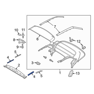 Ford OE - Front Right Convertible Top Tonneau Cover