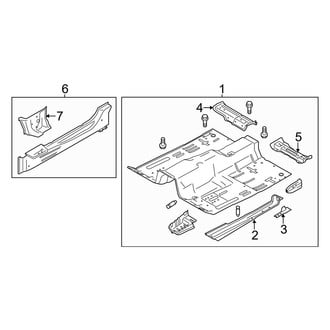 Ford OE - Pillars, Rocker & Floor - Floor (EcoBoost / EcoBoost Premium / GT / GT Premium / Shelby GT350 / Shelby GT350R / V6 Coupe)