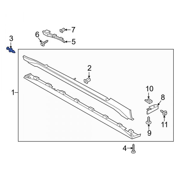 Rocker Panel Molding Rivet