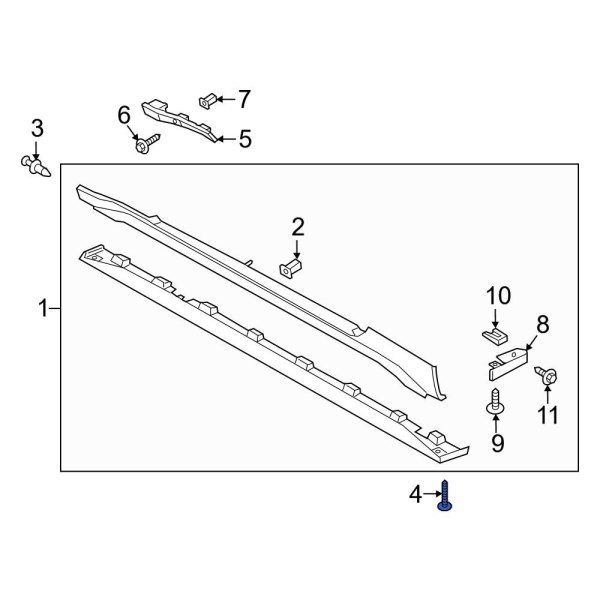 Rocker Panel Molding Clip