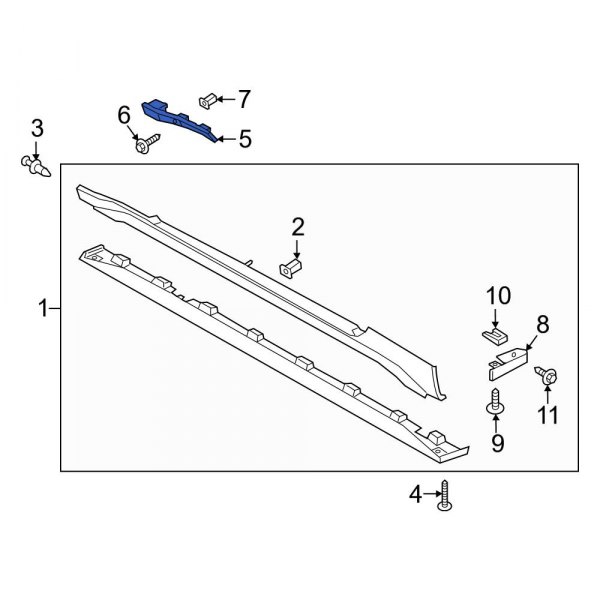 Rocker Panel Molding Bracket