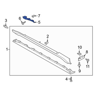 Ford OE - Right Rocker Panel Molding Bracket