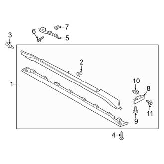 Ford OE - Pillars, Rocker & Floor - Exterior Trim (Coupe)