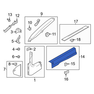 Ford OE - Right Door Sill Plate