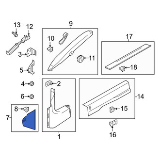 Ford OE - Right Fuse Box Cover