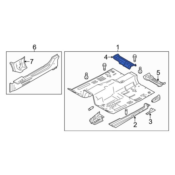 Floor Pan Crossmember