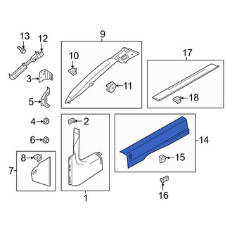 Ford OE - Right Door Sill Plate