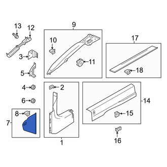 Ford OE - Right Fuse Box Cover