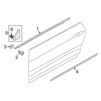 Ford OE - Door Reveal Molding Clip