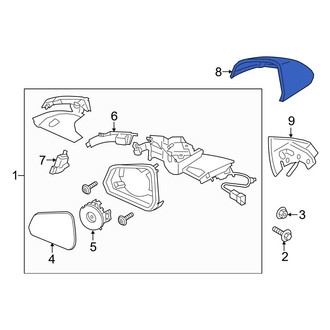 Ford OE - Front Right Door Mirror Cover