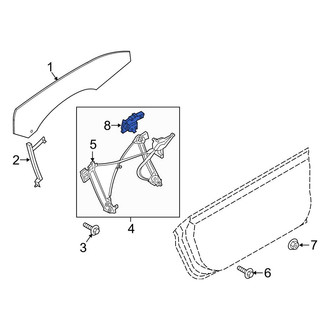 Ford OE - Front Left Window Motor
