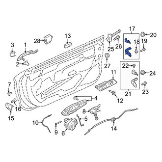 Ford OE - Front Left Upper Door Hinge