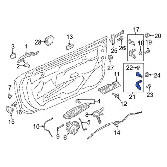 Ford OE - Front Right Lower Door Hinge
