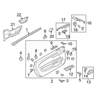 Ford OE - Door - Interior Trim (EcoBoost / EcoBoost Premium / GT / GT Premium / Shelby GT350 / Shelby GT350R / V6)