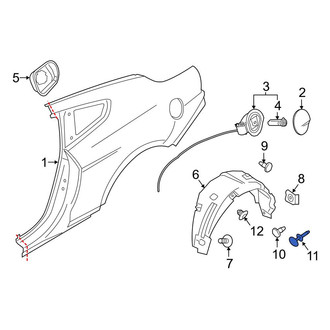 Ford OE - Quarter Panel Splash Shield Clip
