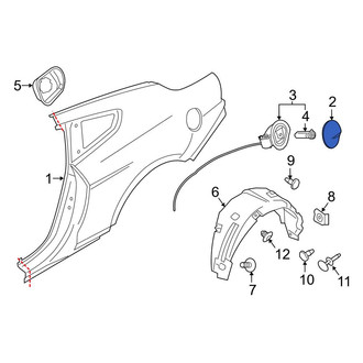 Ford OE - Rear Left Fuel Filler Door