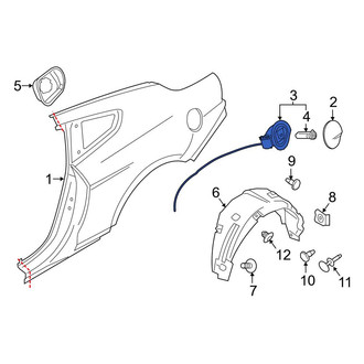 Ford OE - Rear Fuel Filler Housing