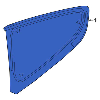 Ford OE - Rear Left Quarter Glass