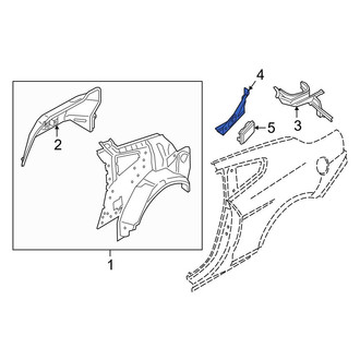 Ford OE - Rear Right Quarter Panel Reinforcement