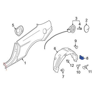 Ford OE - Bumper Impact Absorber Nut