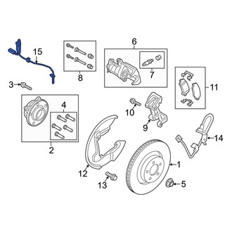 Ford OE - Rear ABS Wheel Speed Sensor