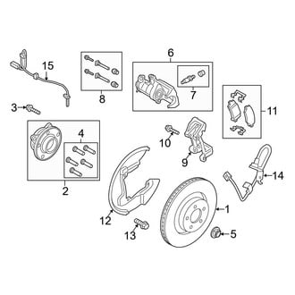 Ford OE - Rear Suspension - Brake Components