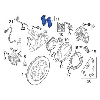 Ford OE - Rear Disc Brake Pad Set