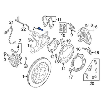 Ford OE - Rear Disc Brake Caliper Anchor Plate Bolt